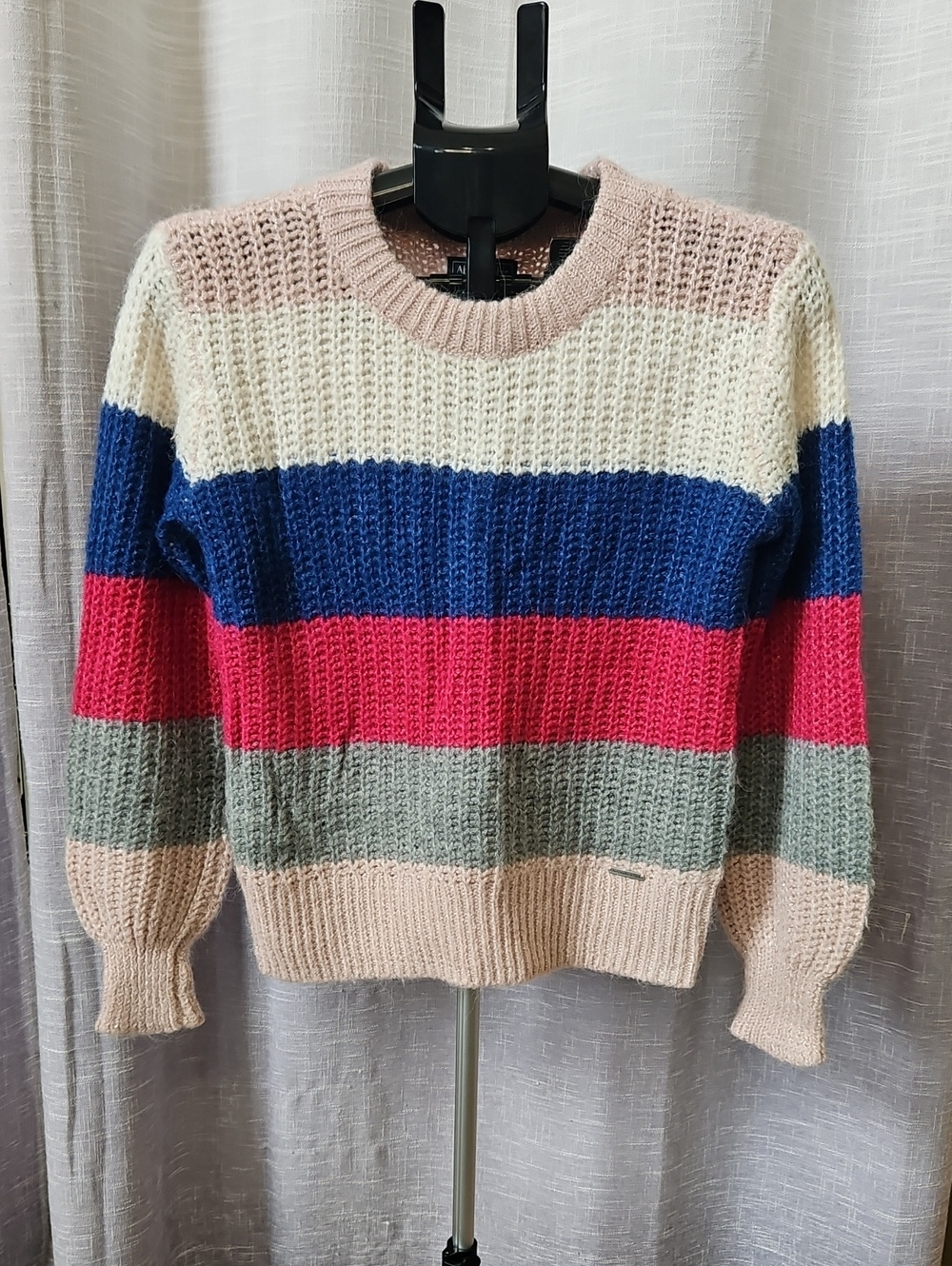 Multicolor Striped Knit Sweater